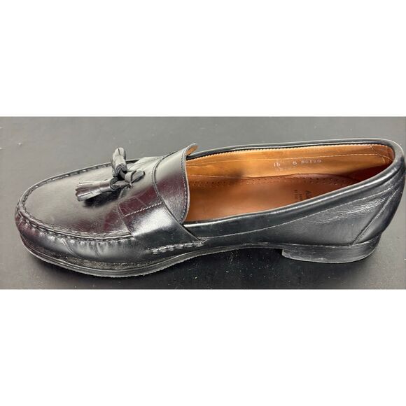 Allen Edmonds SCHREIER Black Leather Tassel Loafers size 14 main image 7